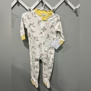 NWT Burt’s bees baby lamb pajamas 6-9 months